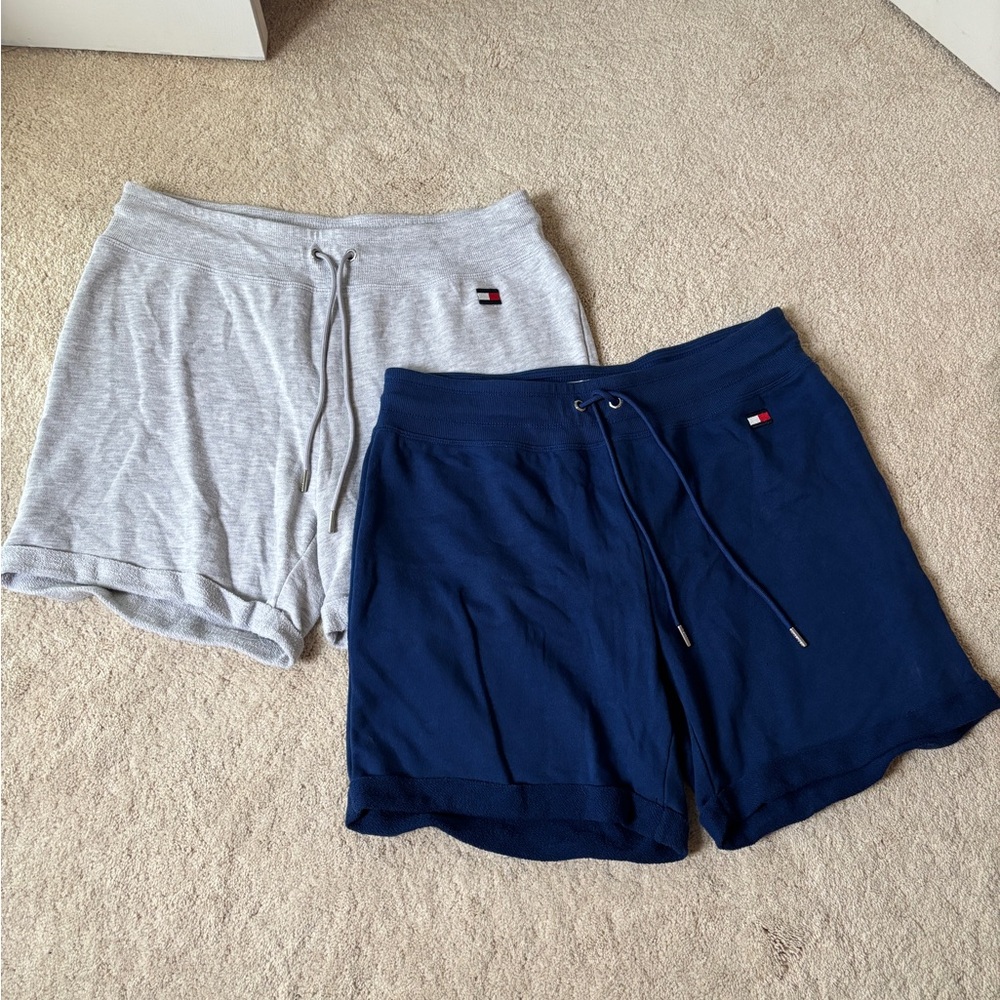 Women’s Tommy Hilfiger Navy and Heather Gray Shorts Duo